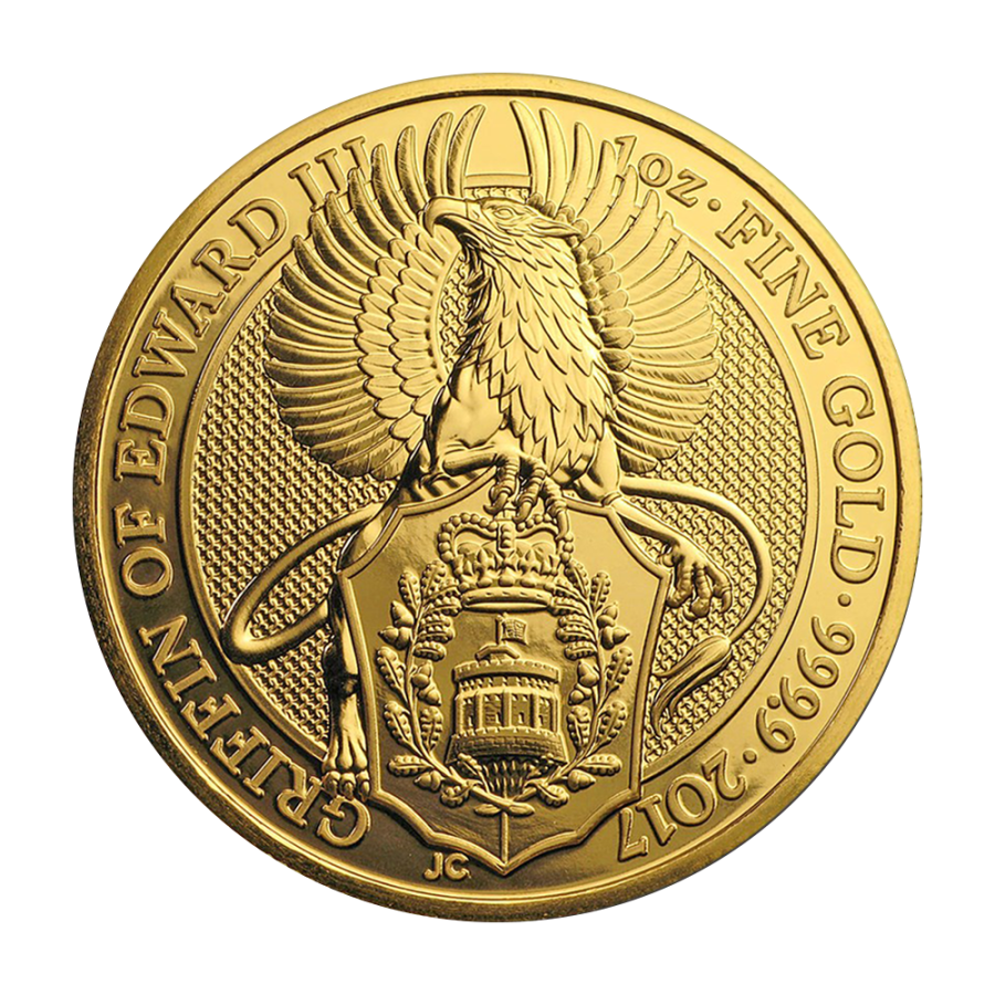 Gold Coin: The Queen's Beasts – Griffin, 1 Ounce, Reverse