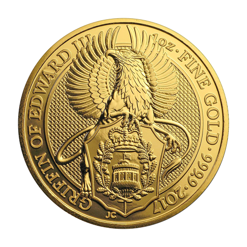 Gold Coin: The Queen's Beasts – Griffin, 1 Ounce, Reverse