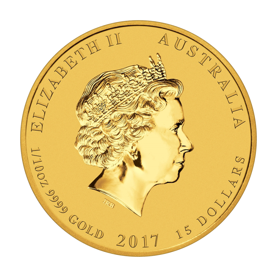 2017 Year of the Rooster 1.10-ounce Gold Coin – Obverse