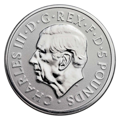 silver coin beasts of the Tudors bull of Clarence 2 ounces obverse