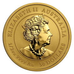 Gold Coin - Year of the Rat 2020 - 1/2 Ounce - Reverse Side 2