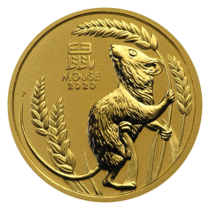 Gold Coin - Year of the Rat - 2020 - 1/2 Ounce - Reverse