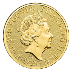 Gold Coin: The Queen's Beasts – Bull, 1 Ounce, Reverse 2