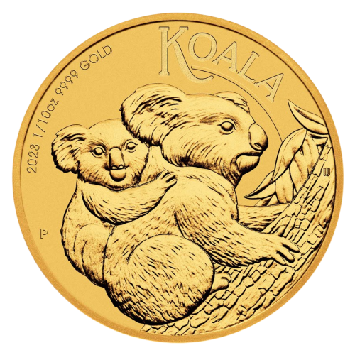 1/10-ounce Australian Koala Gold Coin – Reverse