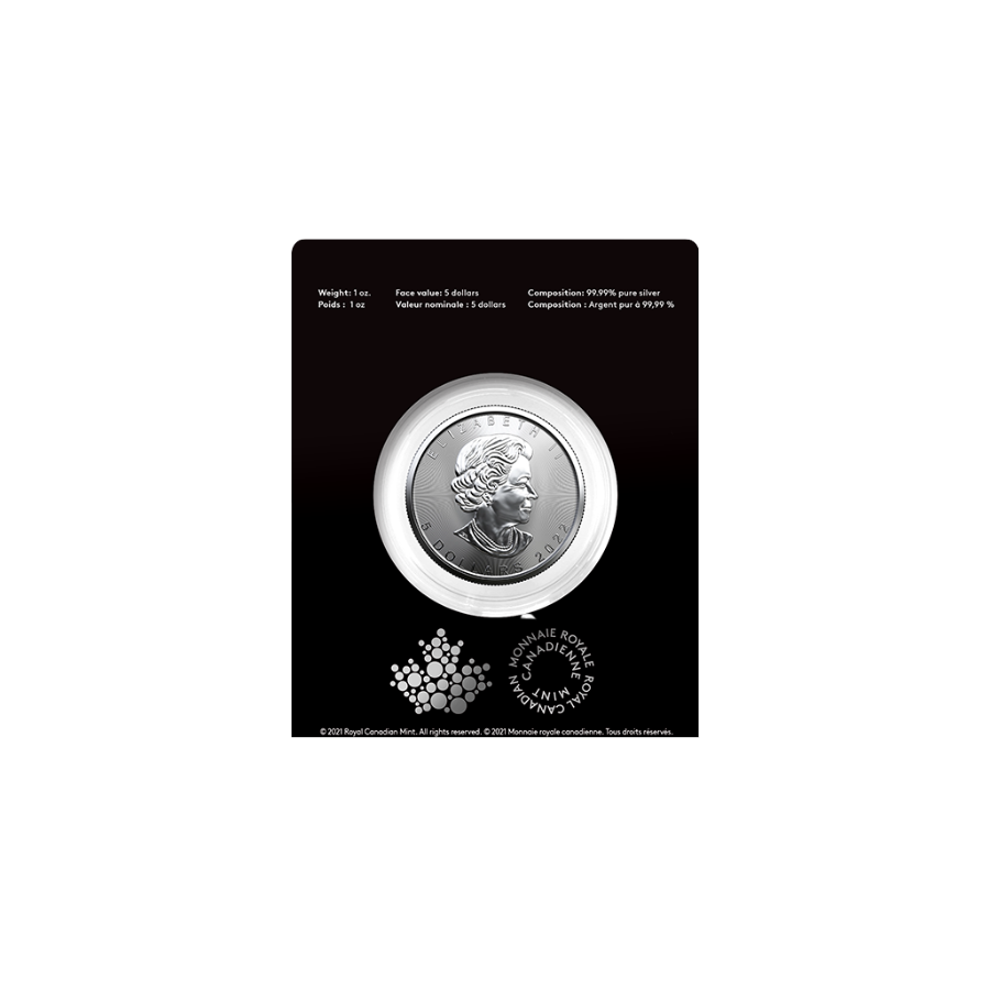 Silver Coin - Canadian Maple Leaf - Happy Birthday - 1 Ounce - 1