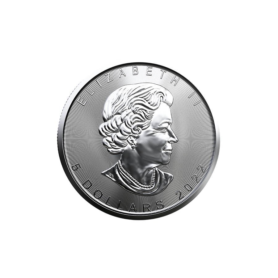 Silver Coin - Canadian Maple Leaf - Happy Birthday - 1 oz - 6