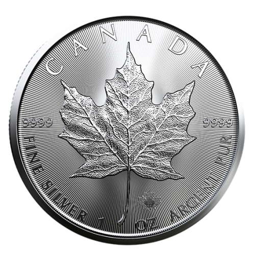 Silver Coin - Canadian Maple Leaf - Happy Birthday - 1 Ounce - 7