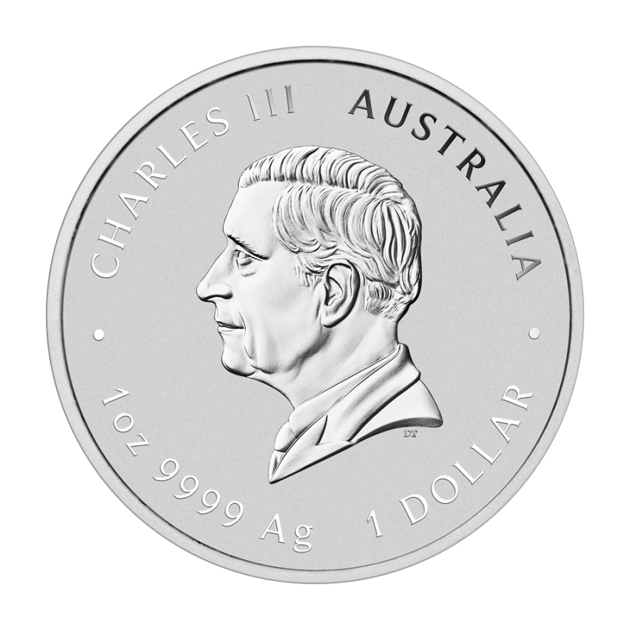 2025 Australian Year of the Snake Silver Coin, Gold-Plated, Obverse