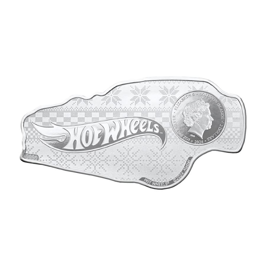 1-ounce Hot Wheels silver coin – obverse