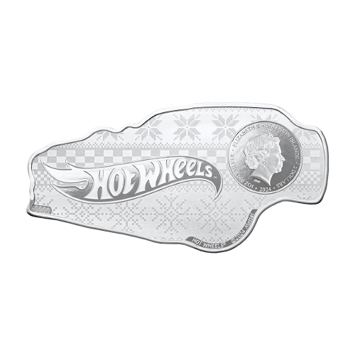 1-ounce Hot Wheels silver coin – obverse