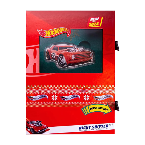 1-ounce Hot Wheels silver coin, packaging (2)