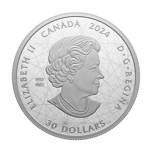 Silver Coin: Zodiac Signs 2024, 2 Ounces, Obverse