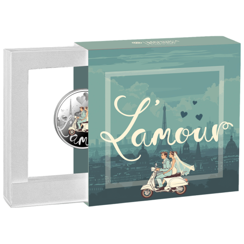 Silver Wedding Coin – 500 CFA Francs – Packaging