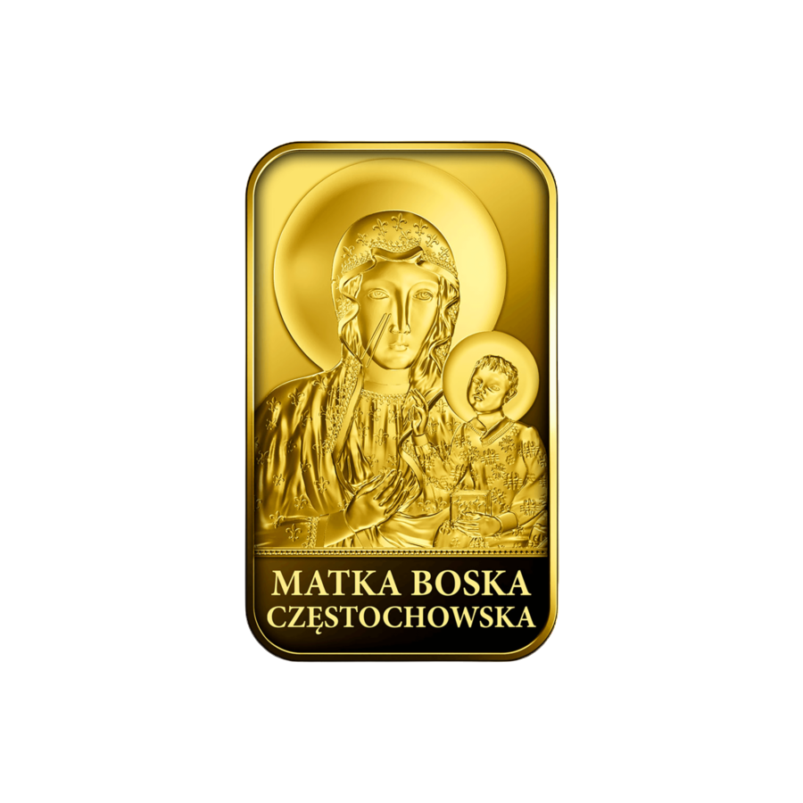 2-gram gold bar featuring the Virgin Mary of Częstochowa (2)