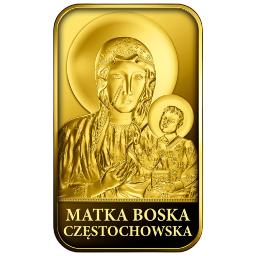 2-gram gold bar featuring the Virgin Mary of Częstochowa (2)
