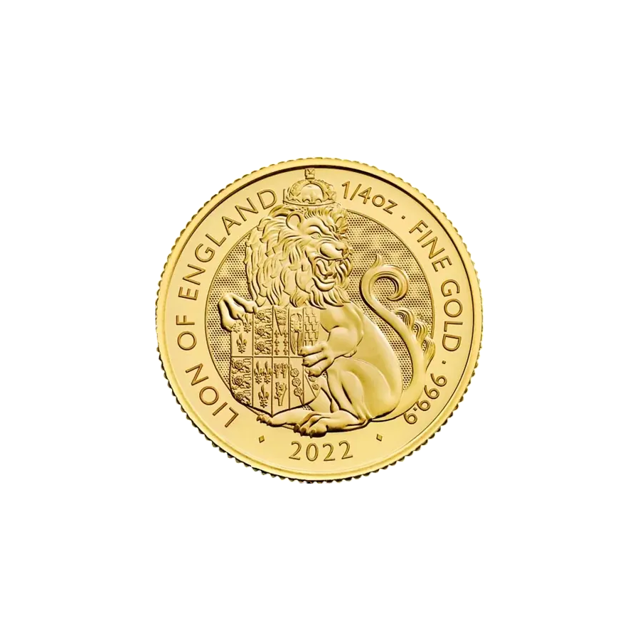 Gold Coin: Tudor Beasts, Lion of England, 1.4 Ounces, Reverse