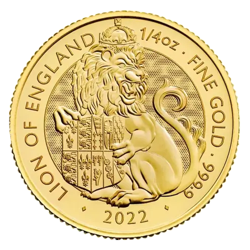 Gold Coin: Tudor Beasts, Lion of England, 1.4 Ounces, Reverse