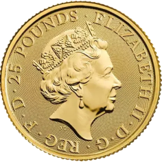 Gold Coin: Tudor Beasts, Lion of England, 1.4 Ounces, Reverse 2