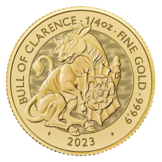 gold coin beasts of the Tudors bull of Clarence 1.4 ounces reverse
