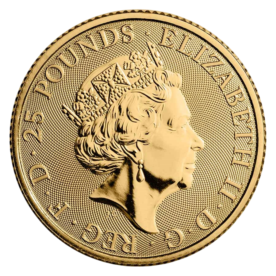 Gold Coin: Tudor Beasts, Yale Beauforts, 1.4 Ounces, Obverse