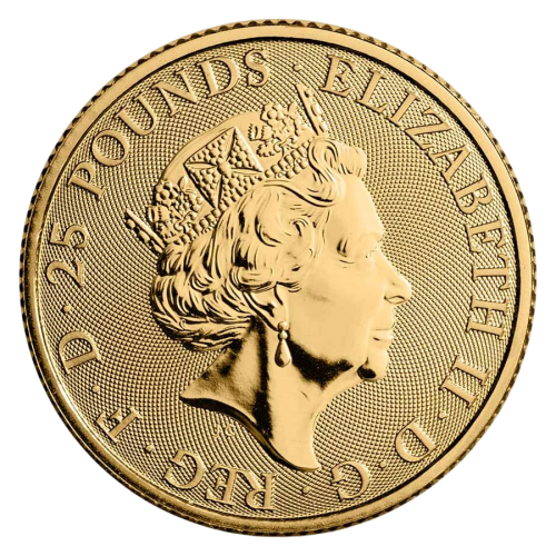 Gold Coin: Tudor Beasts, Yale Beauforts, 1.4 Ounces, Obverse