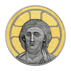 silver coin pantocrator reverse