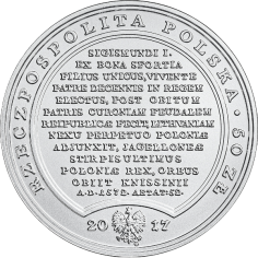 silver coin treasures of Stanisław August Zygmunt August reverse 2