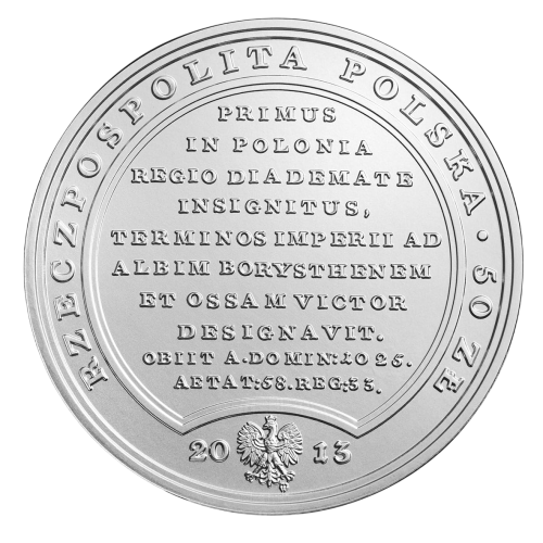 silver coin treasures of Stanisław August Bolesław Chrobry obverse