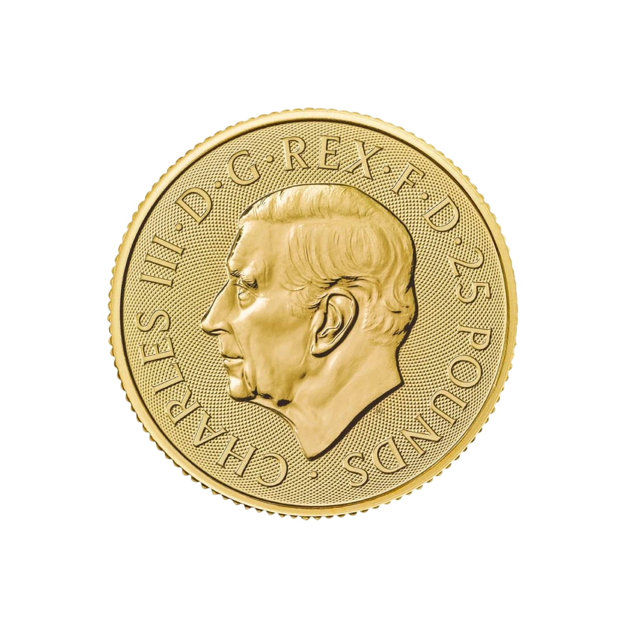 gold coin beasts of the Tudors unicorn Seymour 1.4 ounces obverse