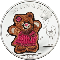 silver coin my beloved bear reverse