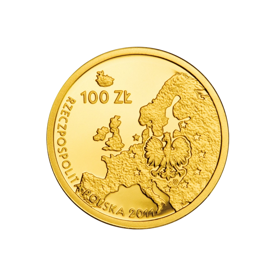 gold coin – Polish Presidency of the Council of the European Union – obverse
