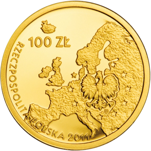 gold coin – Polish Presidency of the Council of the European Union – obverse