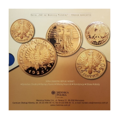 Set of replica coins from the Polish Interwar Period (gold-plated tombac) - 24-hour shipping! 2