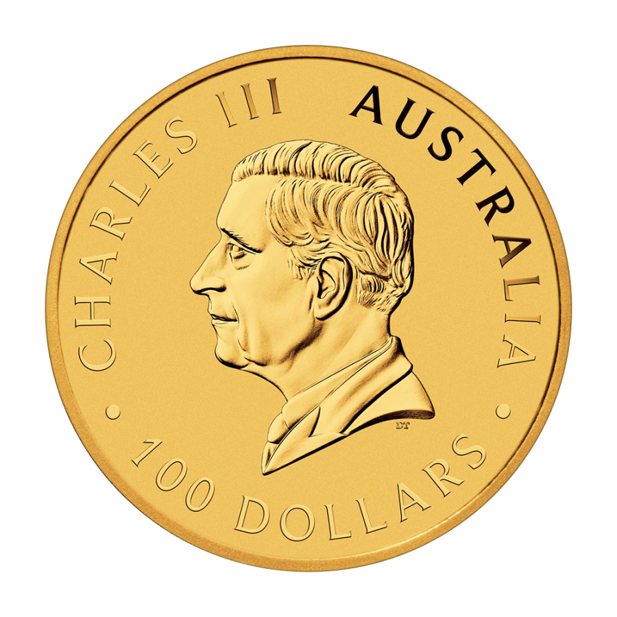 gold coin Australian swan 1 ounce obverse
