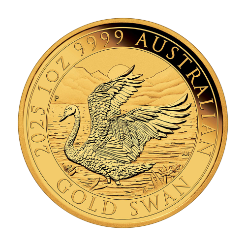 gold coin Australian swan 1 ounce reverse
