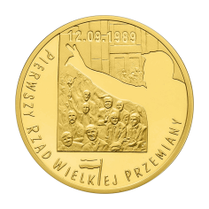 gold coin 200 zloty first row of the great transformation 2009 reverse