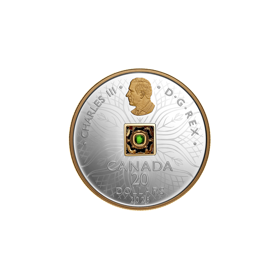 silver-coin-elements-of-nature-earth-dancing-ammolite-2025-obverse