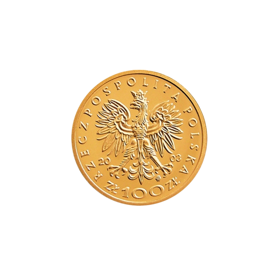 100 Złoty Gold Coin - Series of Polish Kings and Princes - Stanisław Leszczyński - 1704, 1709, 1733, 1736 - Obverse