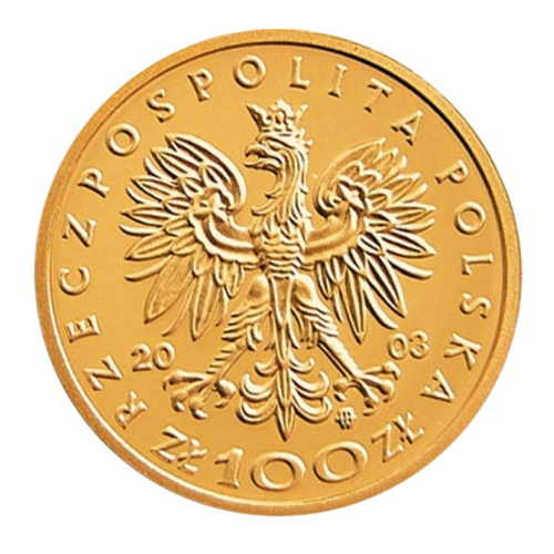100 Złoty Gold Coin - Series of Polish Kings and Princes - Stanisław Leszczyński - 1704, 1709, 1733, 1736 - Obverse
