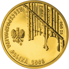 gold coin 100 zloty Siberian deportees 2008 reverse 2