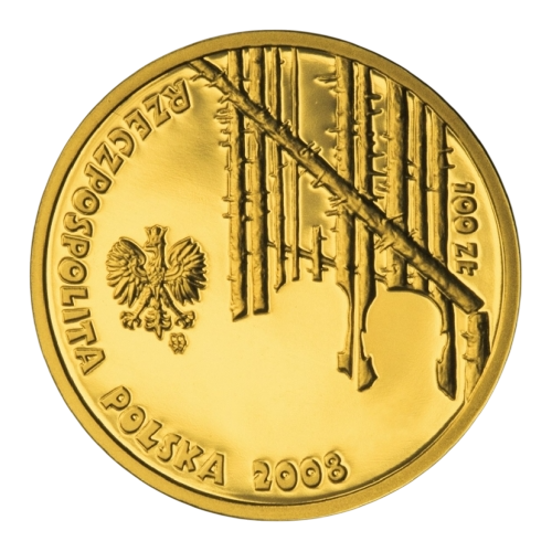 gold coin 100 zloty Siberian deportees 2008 obverse