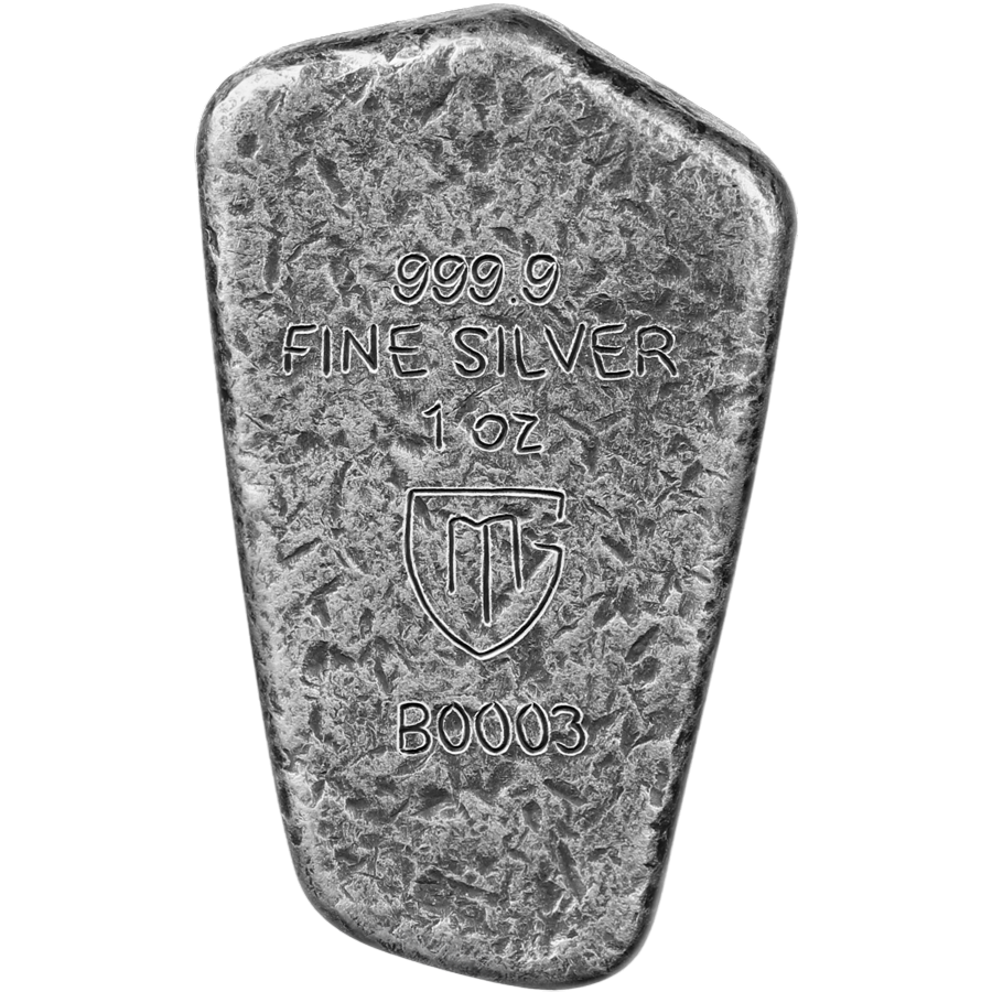 Silver Bar - Runa Laguz - 1 Ounce of Silver - 4