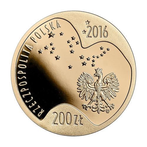 gold coin 200 PLN Polish Olympic team Rio de Janeiro 2016 obverse