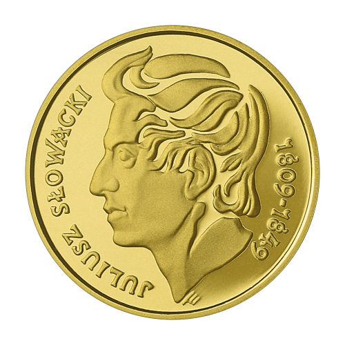 200-zloty-gold-coin-juliusz-slowacki-1999-reverse