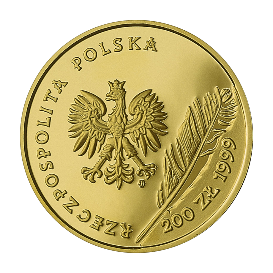 200-zloty-gold-coin-juliusz-slowacki-1999-obverse