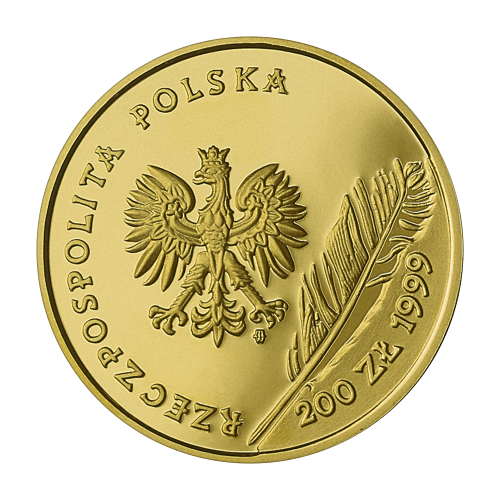200-zloty-gold-coin-juliusz-slowacki-1999-obverse
