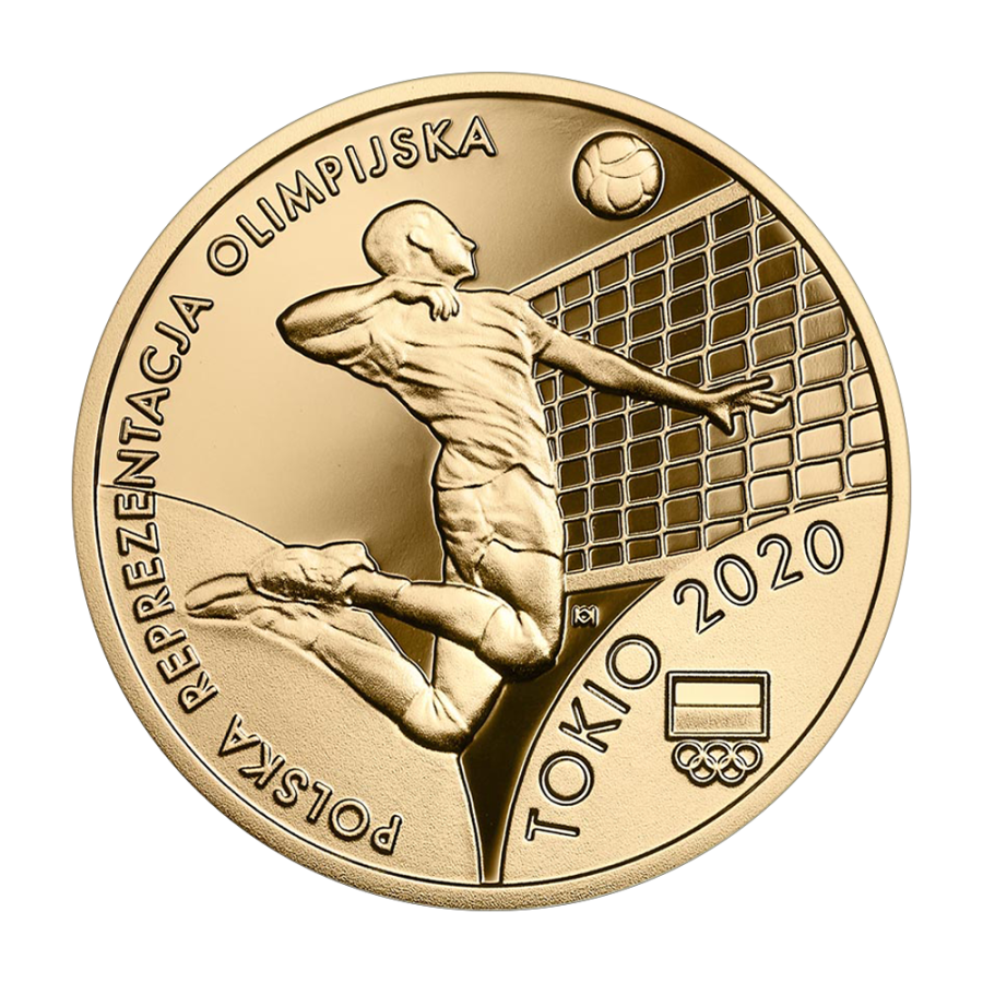 200-zloty-gold-coin-Polish-Olympic-team-Tokyo-2020-reverse
