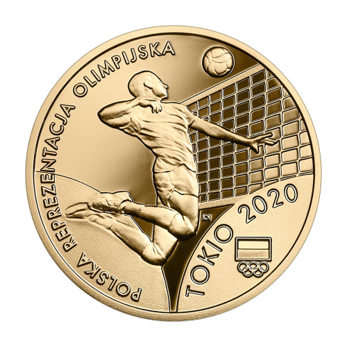 200-zloty-gold-coin-Polish-Olympic-team-Tokyo-2020-reverse