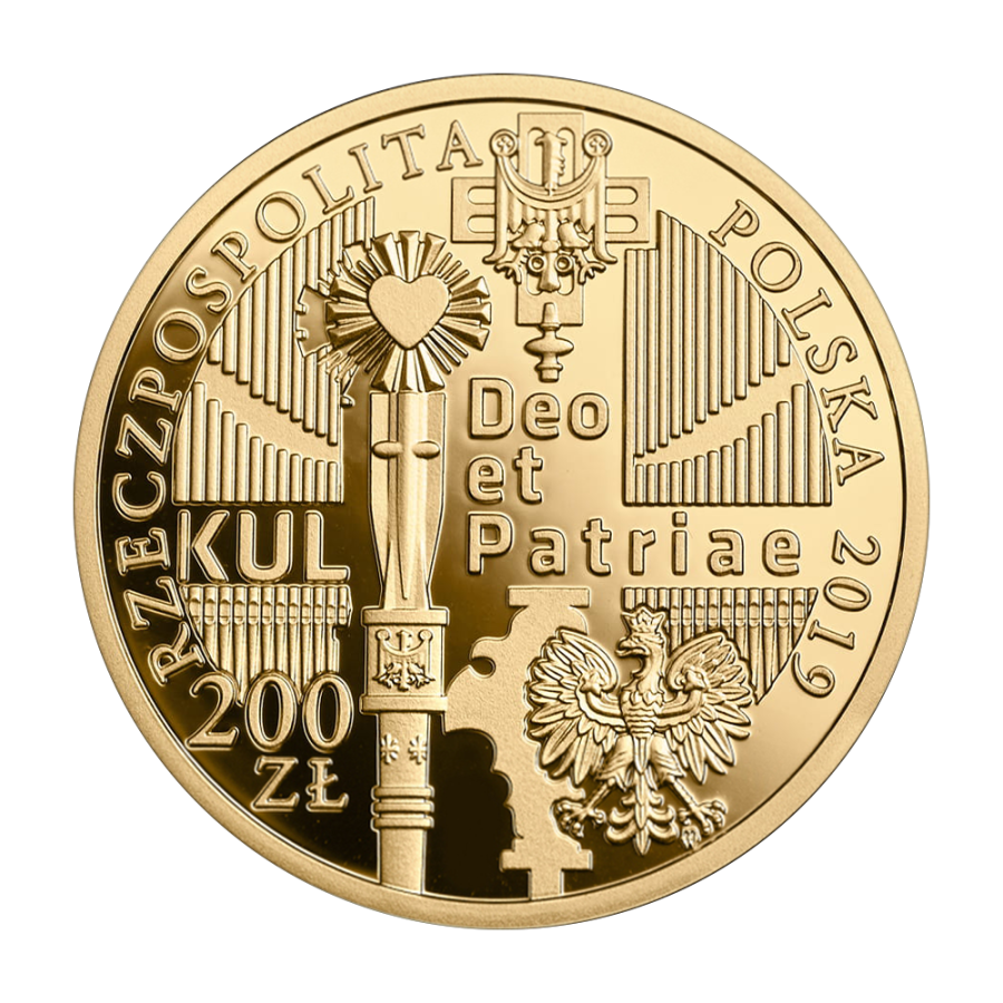 200-zloty-gold-coin-100th-anniversary-of-the-Catholic-University-of-Lublin-2019-reverse