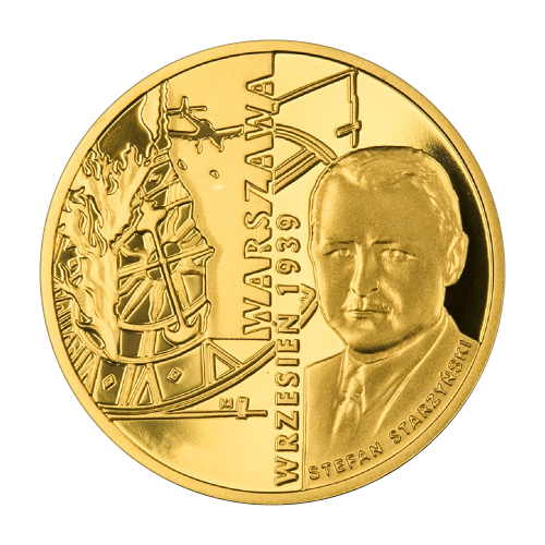 gold coin 200 zloty September 1939 reverse